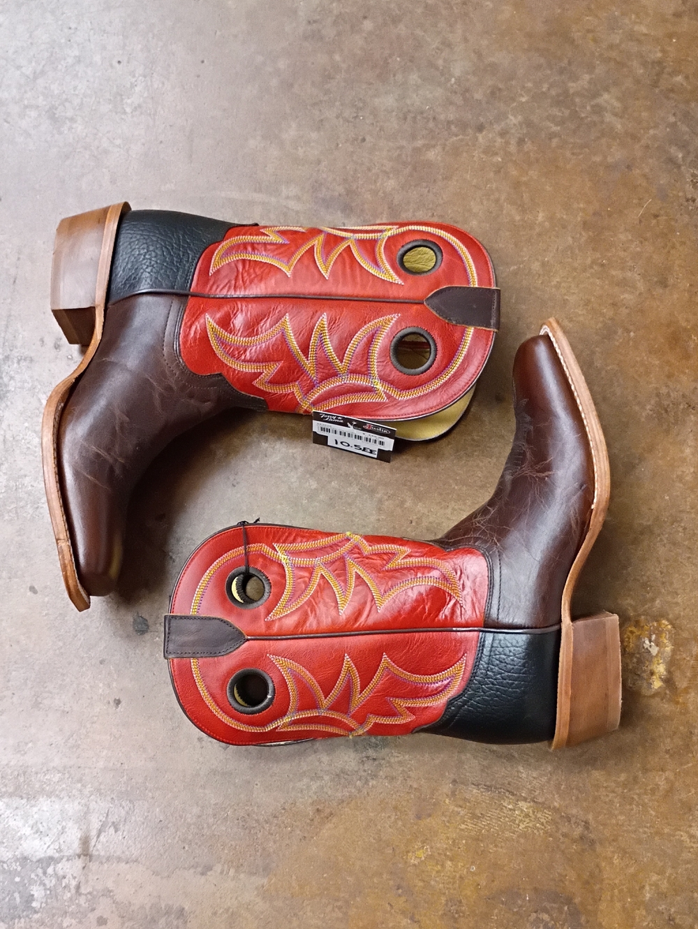 Tony Lama Western Boots 10.5 2E NEW WITH TAGS Leather Uppers/Soles, Square Toe